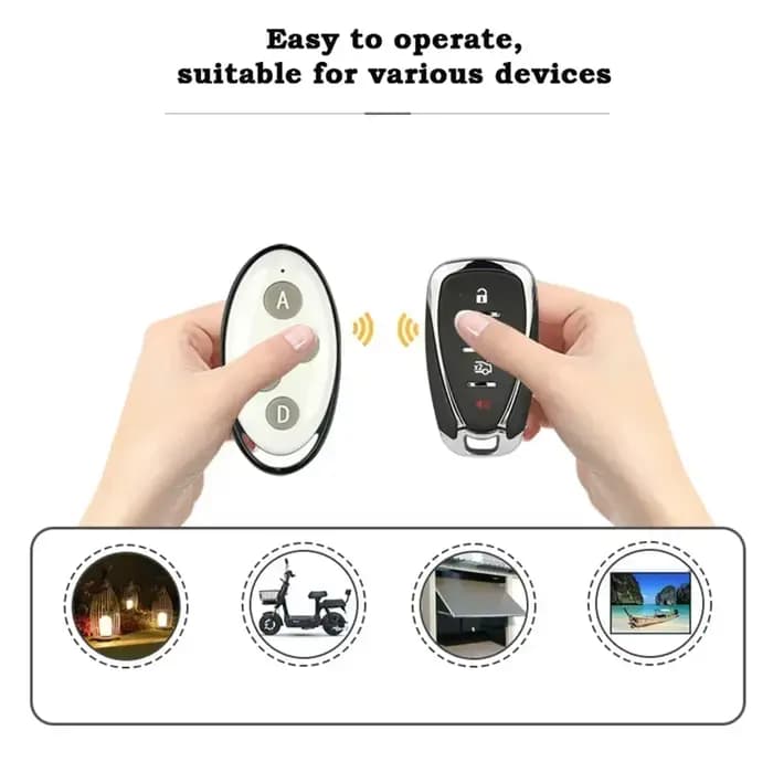433.92 MHz copie télécommande duplicateur clé pour contrôle de lampe alarme de sécurité porte de Garage
