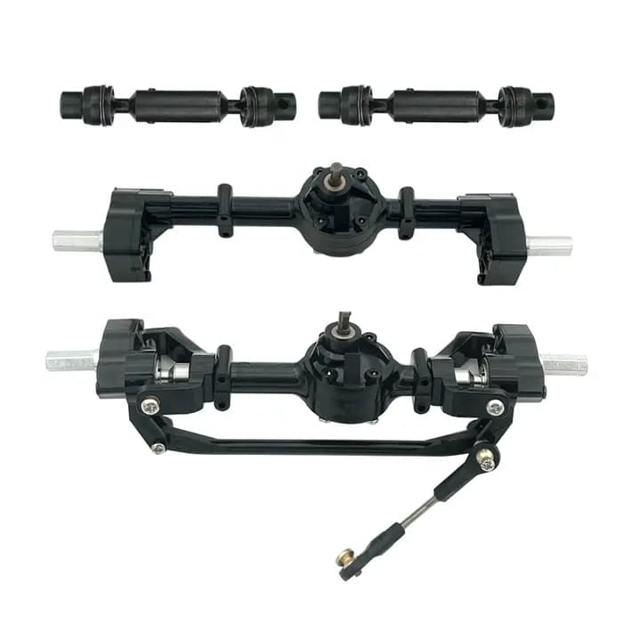 Assemblage d'appellation de portail avant et arrière avec arbre d'entraînement pour WPL C14 C24 C24-1 C34 C44 B14 B24 1/16 pièces de mise à niveau de voiture RC