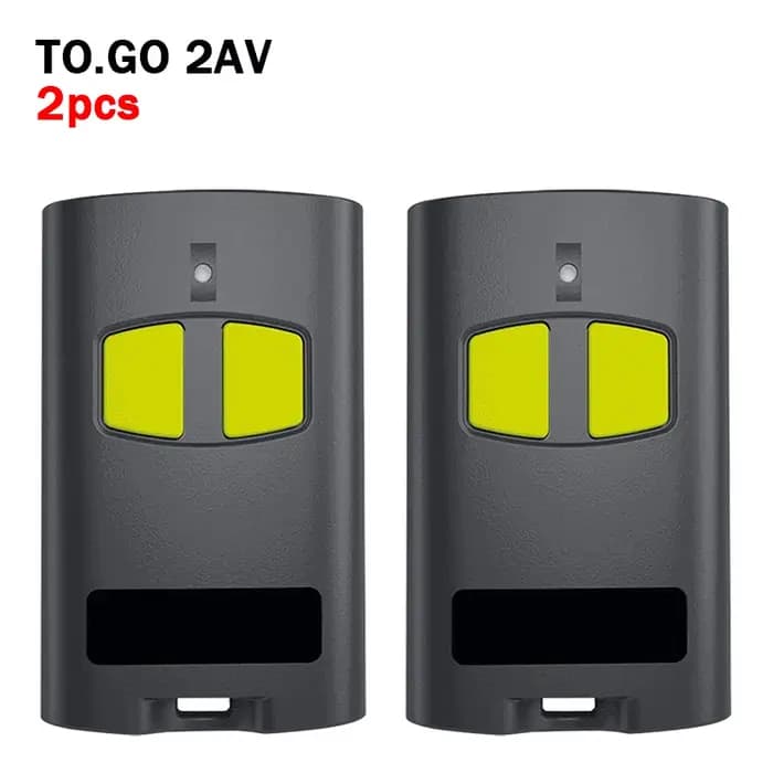 Lot de 2 télécommandes de portail électrique BENINCA pour émetteur portatif BENINCA TO.GO VA WV 2VA