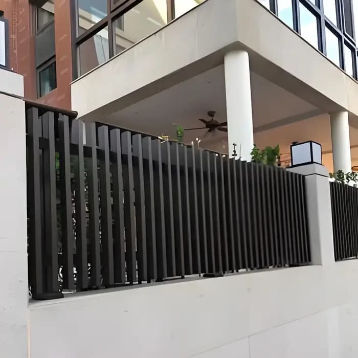 Clôture de jardin verticale en aluminium sur mesure, toutes tailles, facile à installer, résistante à la rouille, durable, kit d'abri pour jardin résidentiel