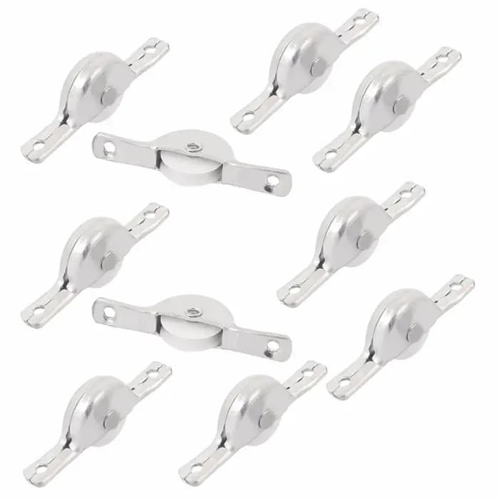 Uxcell-Roulettes/Roues/Poulie Argentées pour Porte Coulissante