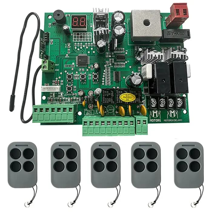 Carte de commande PCB 24V DC pour ouvre-porte battant automatique à double bras - Pièce de rechange pour système intelligent
