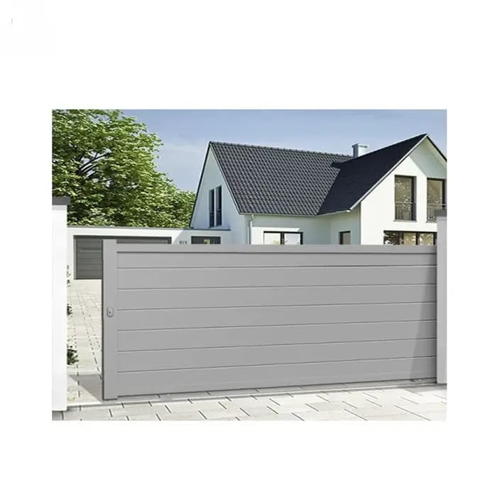 Porte coulissante d'allée en aluminium pour porte d'entrée de maison