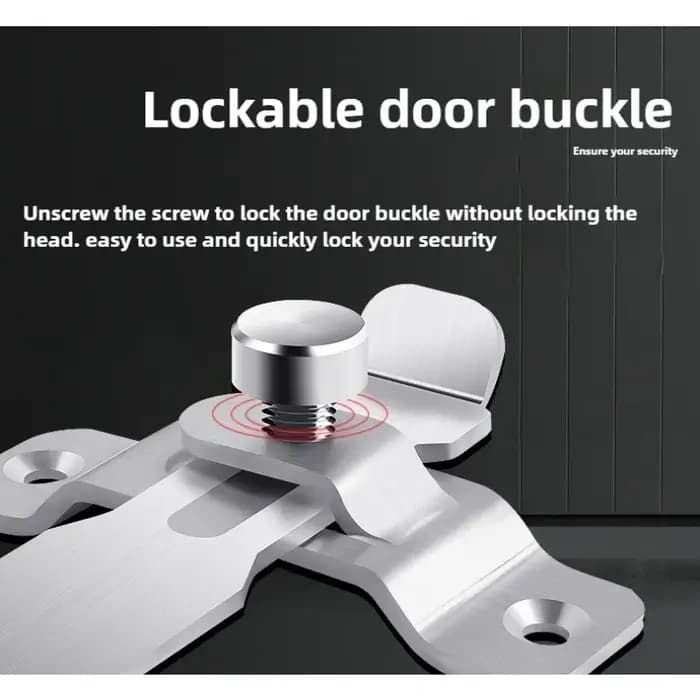 1 Pièce Loquet Coulissant en Acier Inoxydable pour Porte de Grange