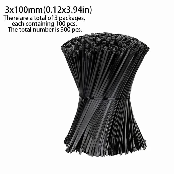 Attaches de câbles résistantes aux UV, robustes, détachables, en nylon plastique, multicolores, à ha