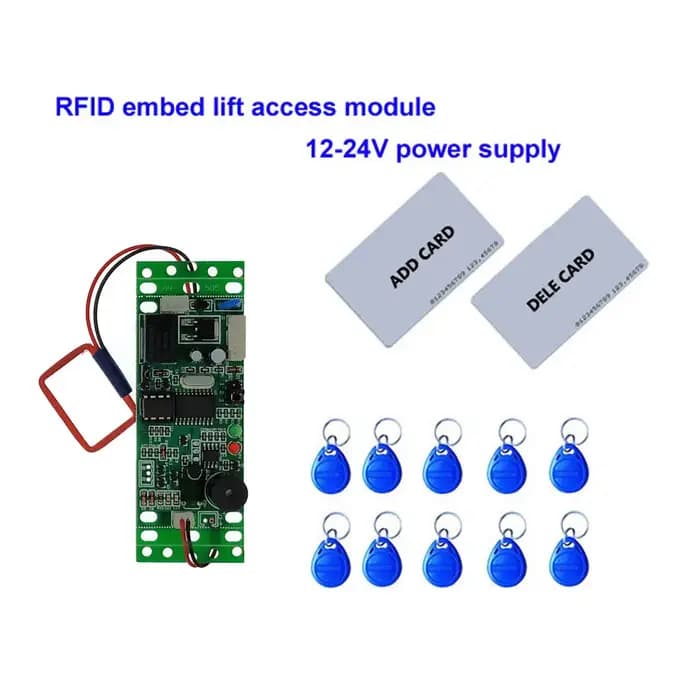 Interphone de contrôle d'accès de porte intégré, RFID, EM, ID, alimentation 9-24V, carte mère 2 pièc
