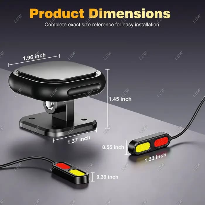 Radar de surveillance d'angle mort pour moto BSD01 24 GHz