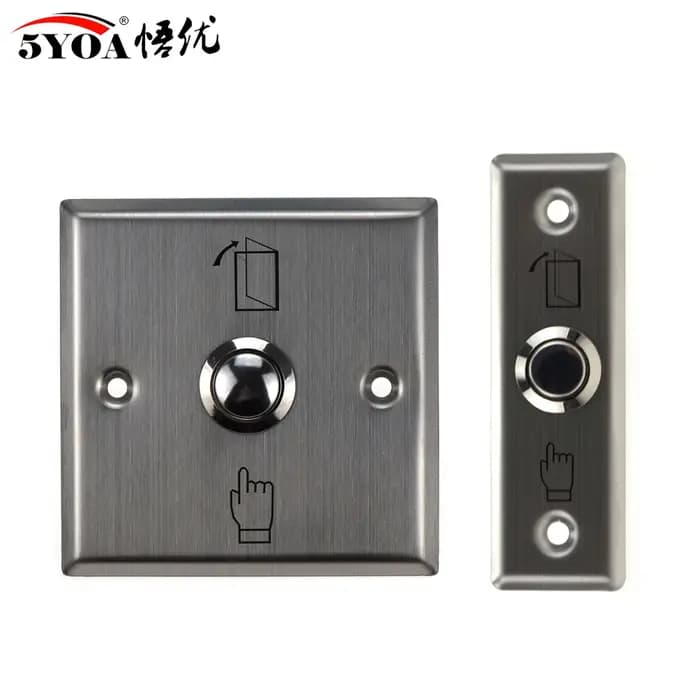 Bouton de sortie en acier inoxydable