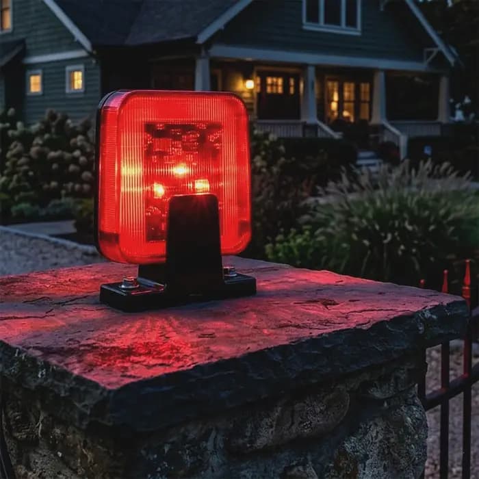 Feu de signalisation universel à LED clignotant – Lampe d'alarme 12V-265V pour portes de garage