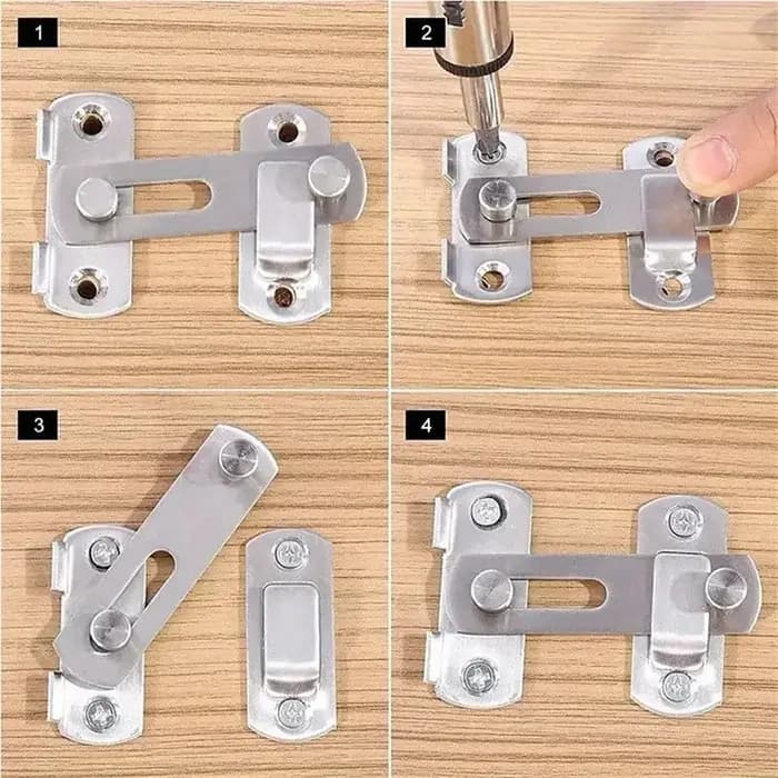 Verrous de porte coulissants en acier inoxydable