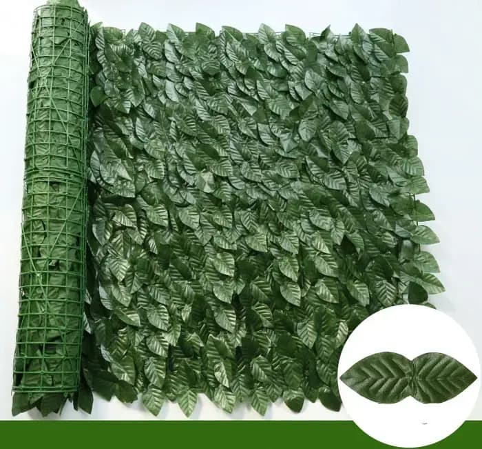 Panneau mural de haie artificielle en lierre 100x300cm, faux gazon, feuillage vert, écran d'intimité