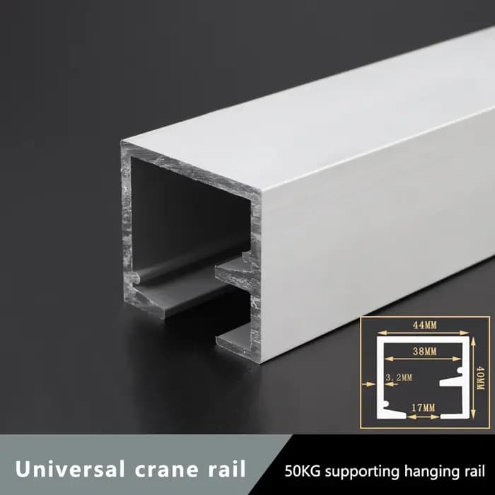 Rail de guidage universel pour porte market