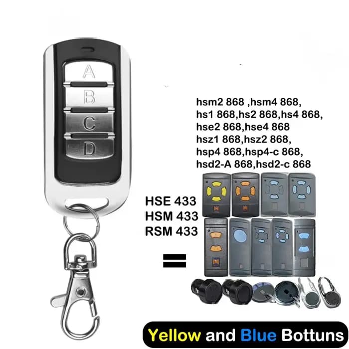 868 HSM2 HSM4 HSE2 MARANTEC numérique 384 D302 D304 868 Mhz télécommande pour la porte de Garage
