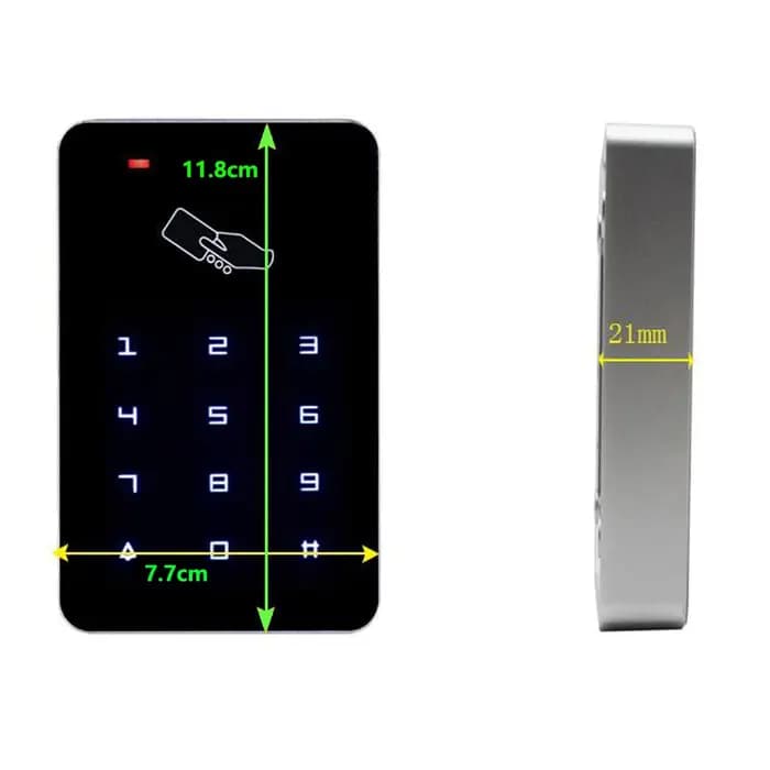 Système de contrôle d'accès à clavier numérique RFID 125khz