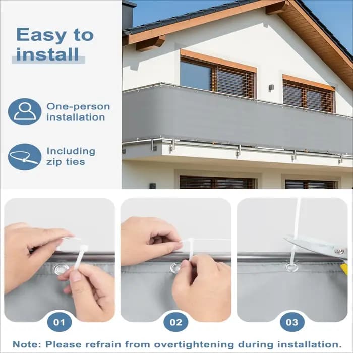 Panneaux d'ombrage pour clôture 95% - Brise-vue pour balcon