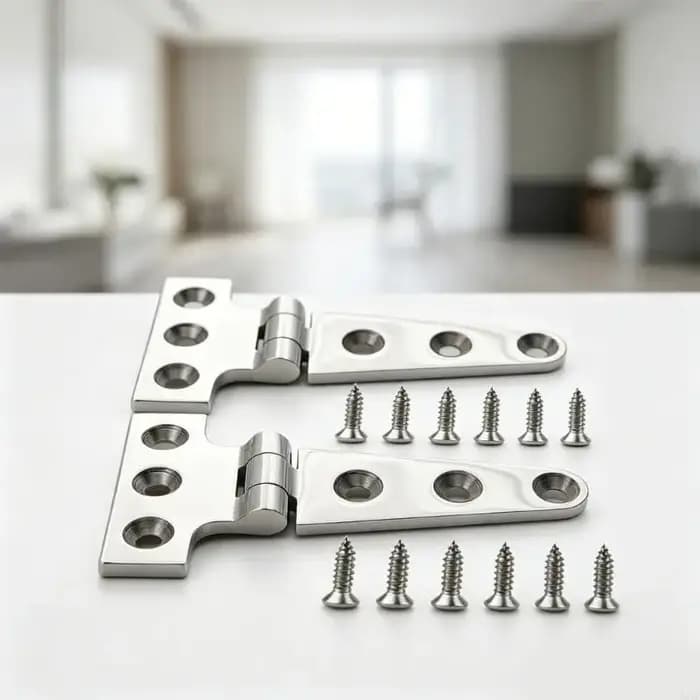 Ensemble quincaillerie porte en forme T
