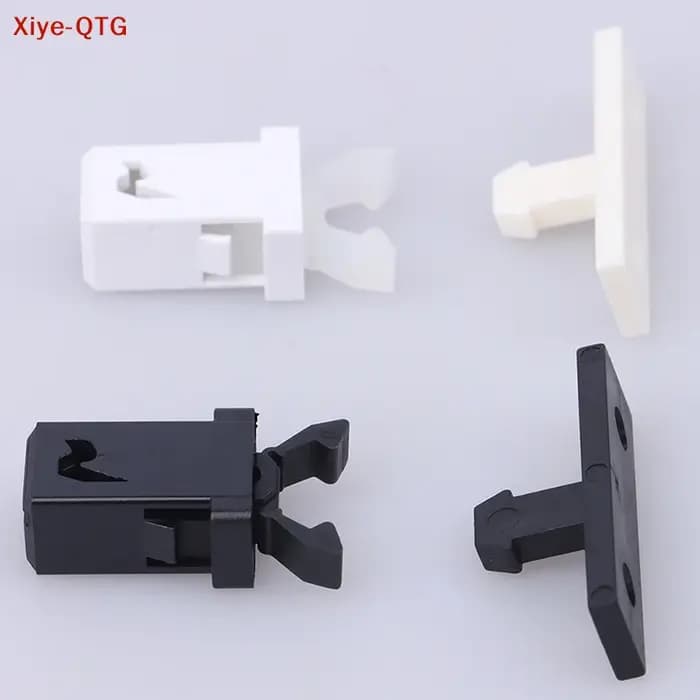 Offre spéciale! 10 pièces de serrures de porte noires et blanches PR-001 pour climatiseur MS