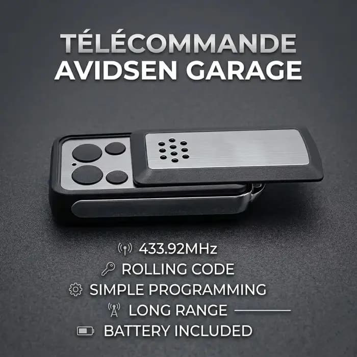 Télécommande de portail de garage AVIDSEN Portal 114253