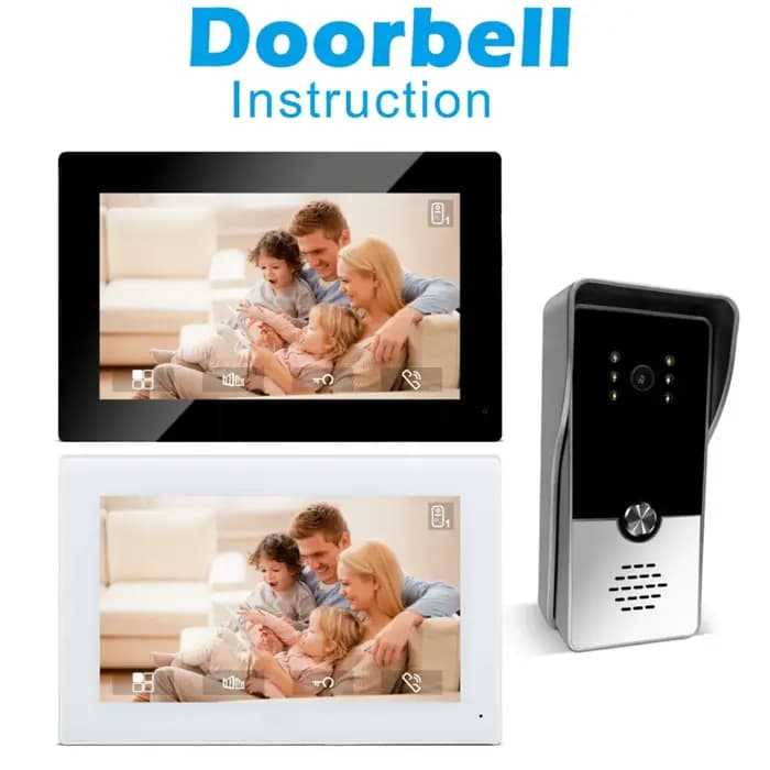 Système d'interphone vidéo filaire couleur de 7 pouces, interphone visuel, caméra, sonnette vidéo, Kits de visiophone pour maison IP Villa appartement M72T