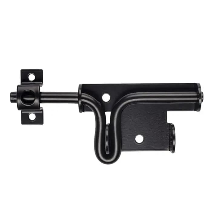 Loquet de Porte à Boulon Coulissant pour Clôture en Bois, Serrure avec Trou de Cadenas, Robuste, Bar