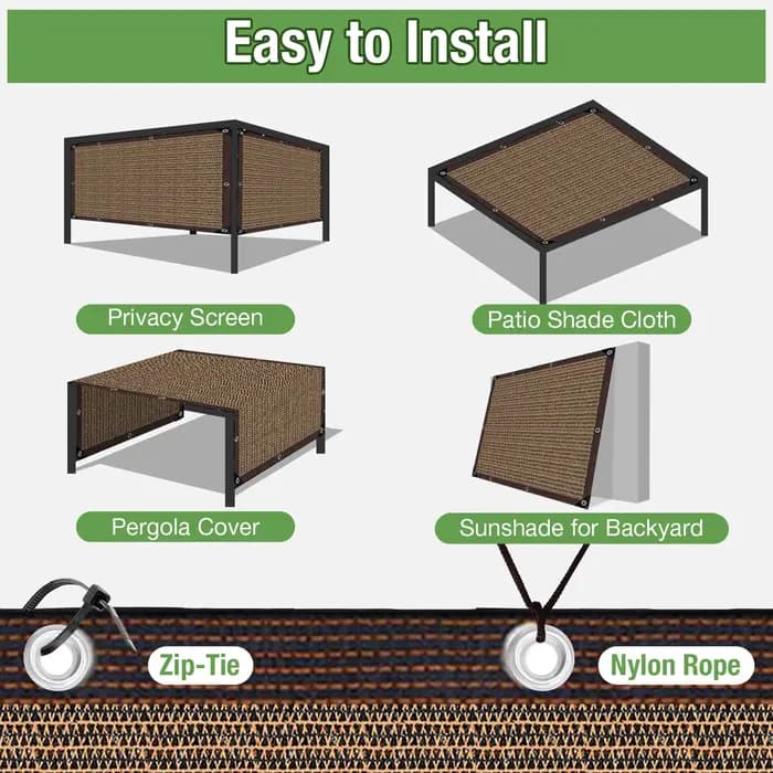 Écran de clôture connectable 100 % HDPE pour la protection de la vie privée