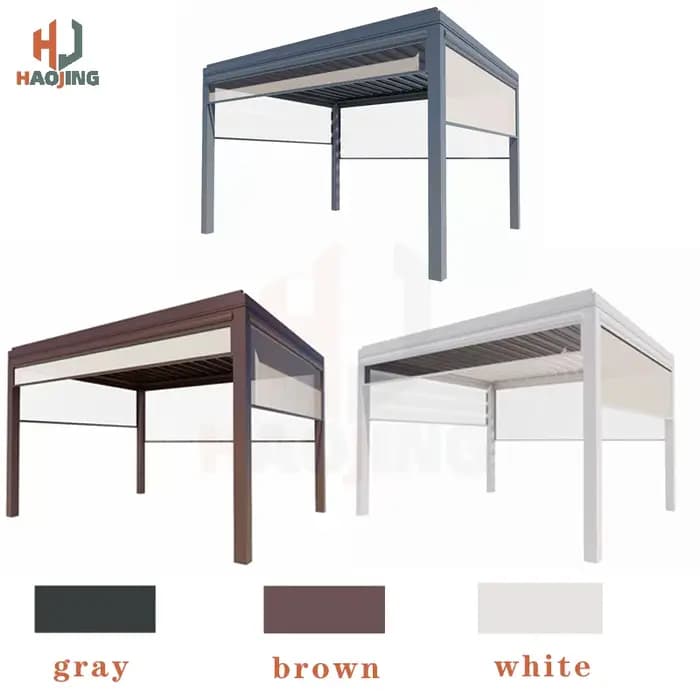 Pergola électrique en aluminium sur mesure