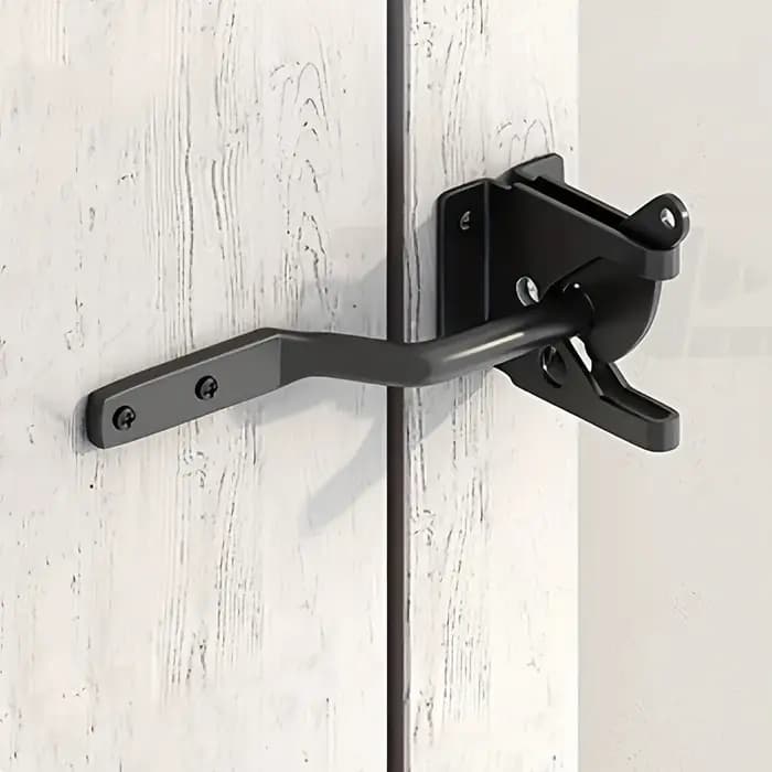 Loquet de porte automatique avec boulon pour clôture de jardin de pâturage