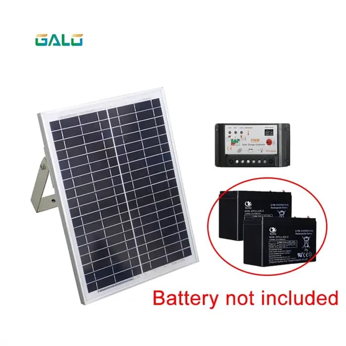 Système d'ouverture de porte solaire coulissante 24V