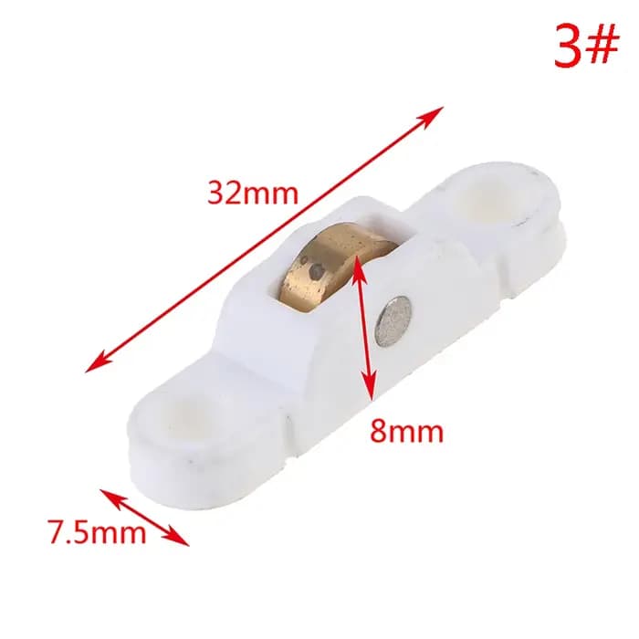 Roulettes de porte marketen acier inoxydable, armoire à roulettes, roulettes en cuivre, glissières d