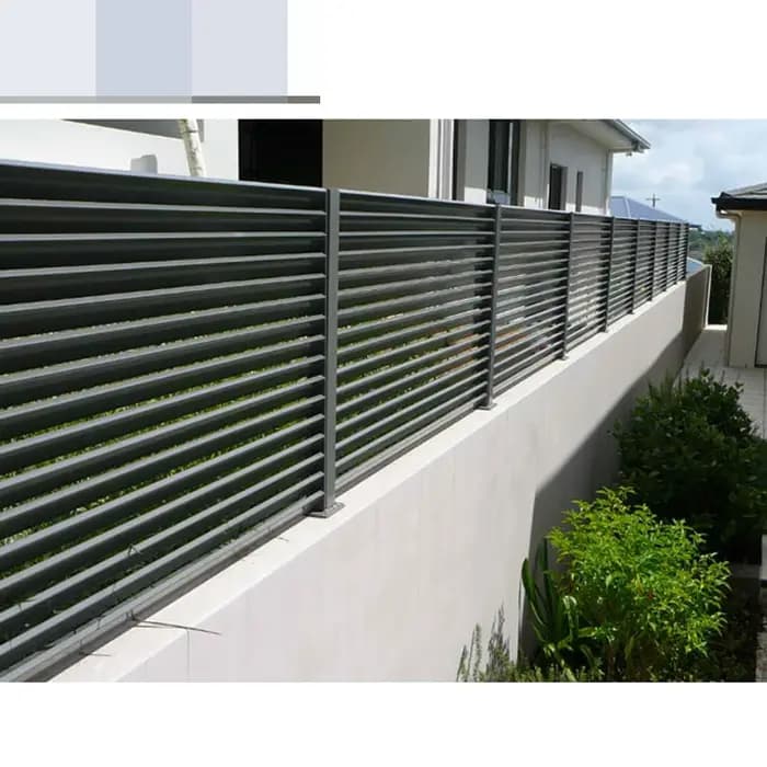 Clôture et porte de confidentialité découpées au Laser en aluminium et métal de haute qualité