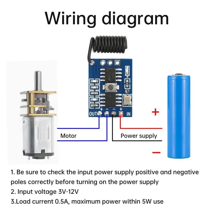 Module de contrôle de vitesse de moteur PWM DC3V-12V
