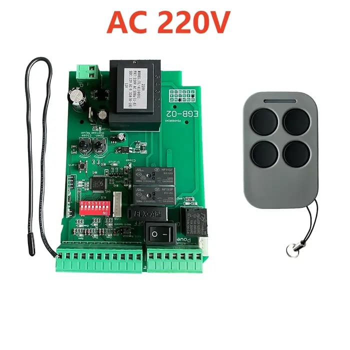 Panneau de commande de carte PCB de moteur de porte coulissante automatique de conception moderne AC 110V/AC 220V avec télécommande