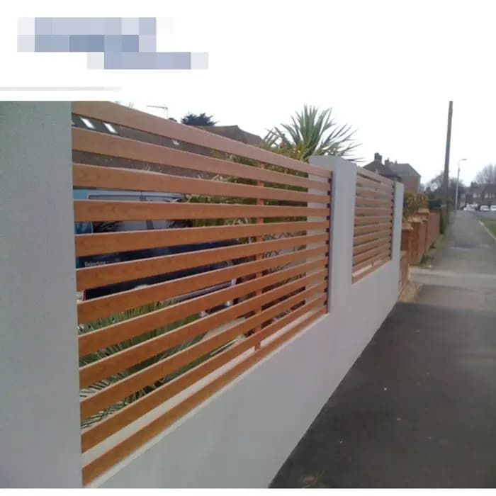 Clôture de confidentialité pour décoration de jardin, panneau étanche, plaque en bois et plastique,
