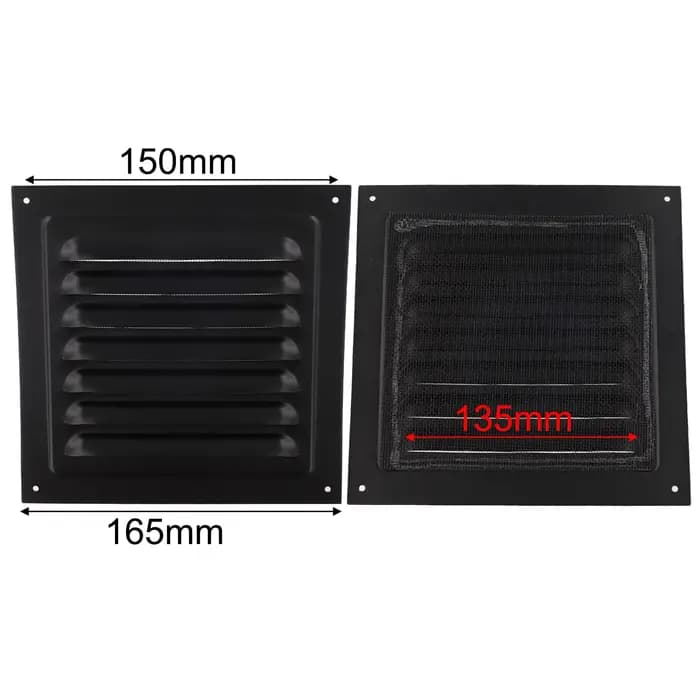 Couvercle de calandre en aluminium conçu pour une utilisation durable dans des zones de haute circulation comme des cuisines et des toilettes