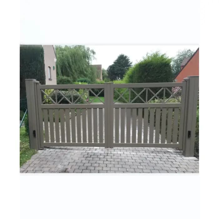 Belle porte décorative pivotante, design en aluminium, porte de voie principale, Villa, graffiti en