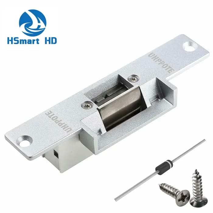 Système de contrôle d'accès de porte en acier inoxydable, serrure à gâche électrique, mode NC, sécurité contre les pannes, 12V