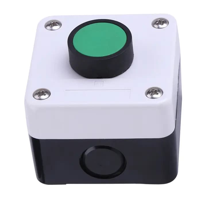 Interrupteur à bouton-poussoir vert IP54, résistant aux intempéries, boîte de commande à un bouton pour ouvre-porte ABS
