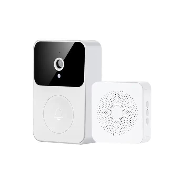 Sonnette de porte visuelle avec caméra WiFi 2.4G, interphone pour application mobile, changement de