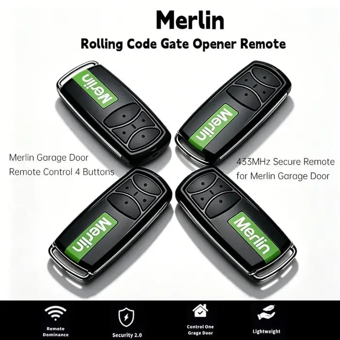 Télécommande de porte de garage Merlin E960M 433