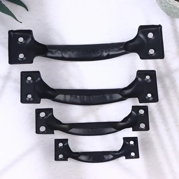 Poignée de porte coulissante en fer avec vis pour porte de grange