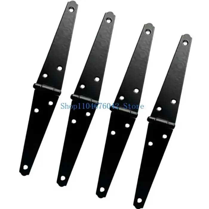 Charnières robustes noires pour portes de hangar