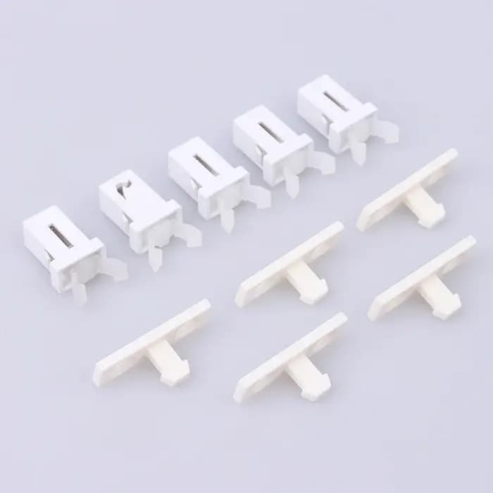Offre spéciale! 10 pièces de serrures de porte noires et blanches PR-001 pour climatiseur MS, décode