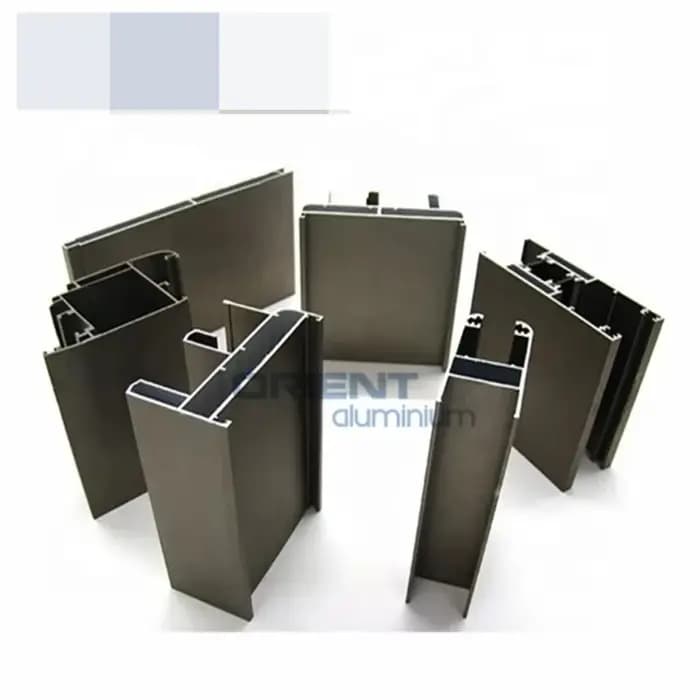 Profilé de porte coulissante invisible en aluminium, profil d'extrusion coulissant en aluminium, por