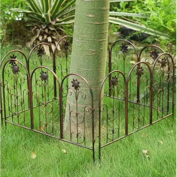 Clôture en fer de style européen Barrière pour plantes d'extérieur