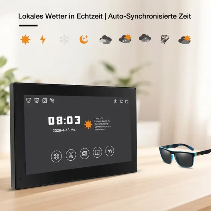 Tuya Wifi maison intelligente visiophone interphone vidéo 1080P moniteur tactile 7 '2 fils sonnette porte caméra système de sécurité
