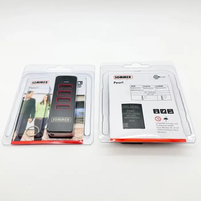 Télécommande à code roulant SOMMER PEARL 868 MHz TWIN VIBE STATUS 4 boutons pour ouvre-porte de garage 4018 4019 TX40 TRX55 T