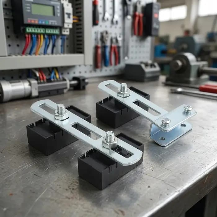 Interrupteur de fin de course magnétique en métal normalement ouvert pour systèmes d'automatisation de portails coulissants, avec conception étanche et antirouille pour une utilisation à long terme