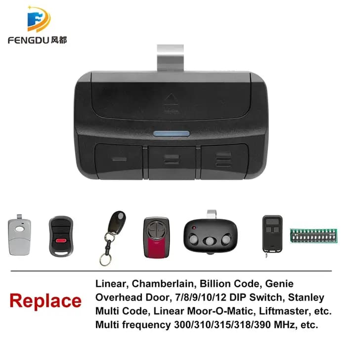 Télécommande universelle pour portes de garage, tournesol, porte linéaire Genie, 300 MHz, 310 MHz, 3