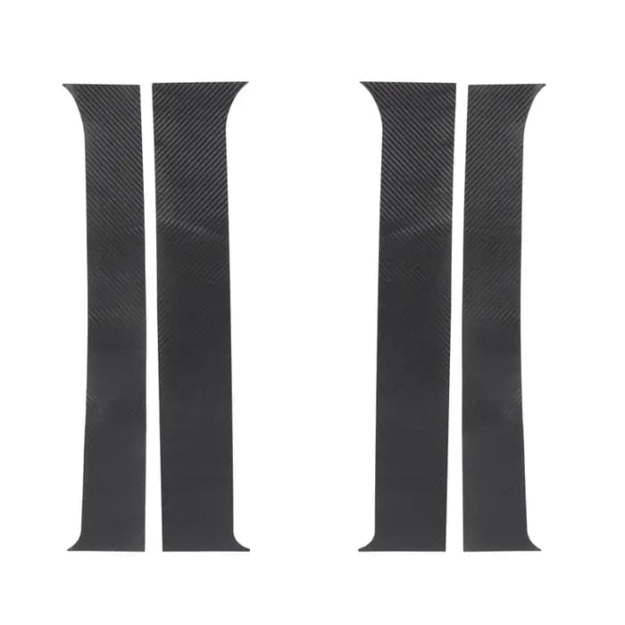 TTOPLINK PVC fibre de carbone fenêtre extérieure Center pilier autocollant décoration couverture pou