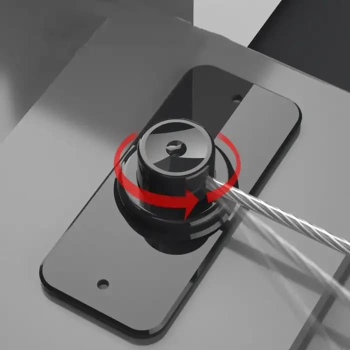 Serrure de fenêtre rotative en plastique avec clé